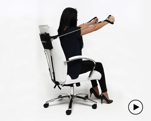 workout while at your desk with the NOONCHI office chair system