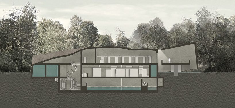 oppenheim architecture wraps muttenz's water treatment plant in an ever-changing facade