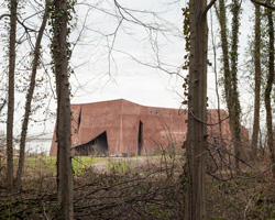 oppenheim architecture wraps muttenz's water treatment plant in an ever-changing facade