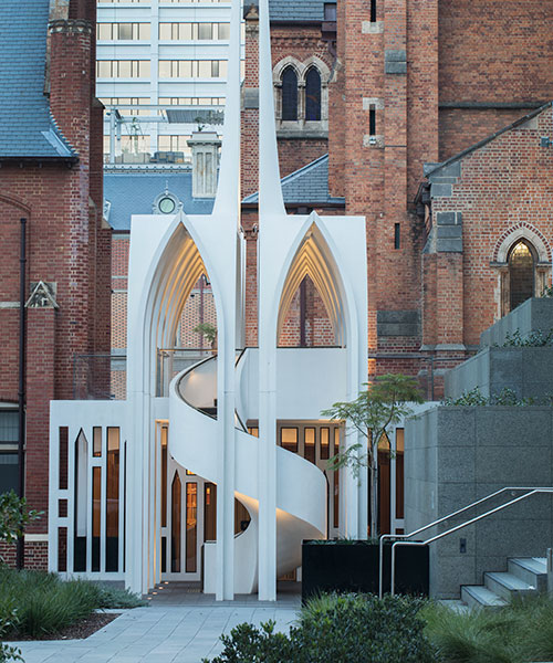 palassis architects expresses cathedral vaulting and pointed arches with the song school