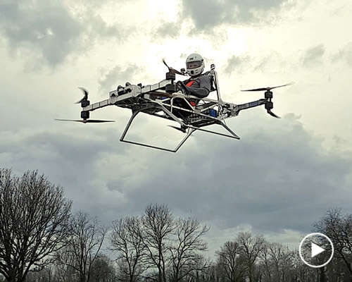 personal flying go-kart by jetson made its first successful manned flight