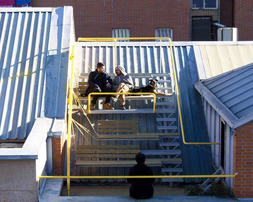 pico colectivo extends a madrid warehouse by building a gathering spot on the roof