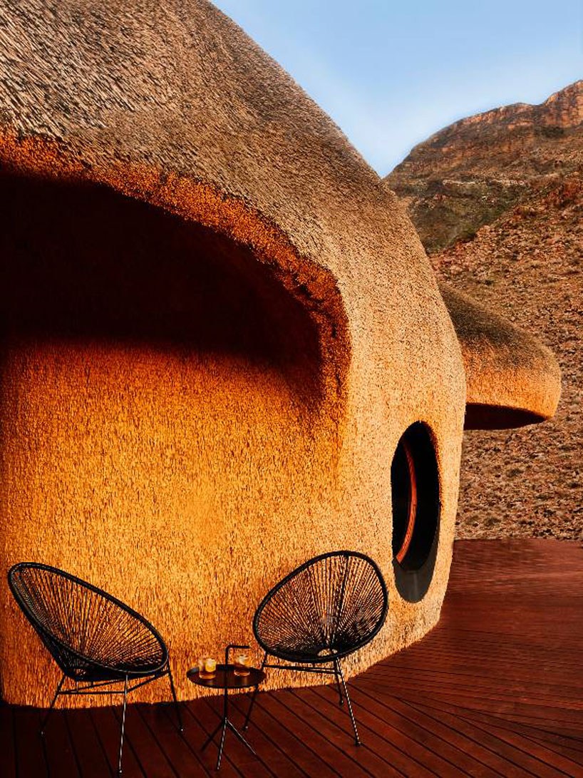 porky hefer super sizes his signature 'nests' for debut architectural project