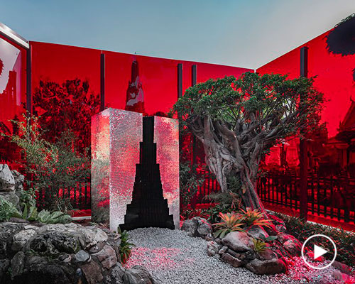 sanitas studio turns buddhist spiritual practices into a modern art installation