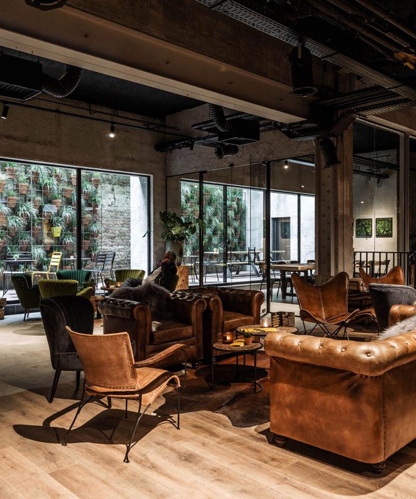 skinn creates stylish new york inspired interior for upstairs hotel in belgium