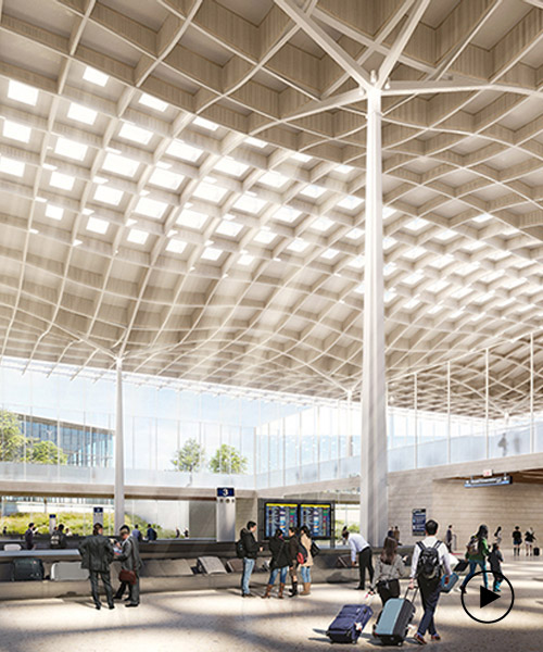 SOM unveils 'light-filled' proposal for chicago's new o'hare global terminal