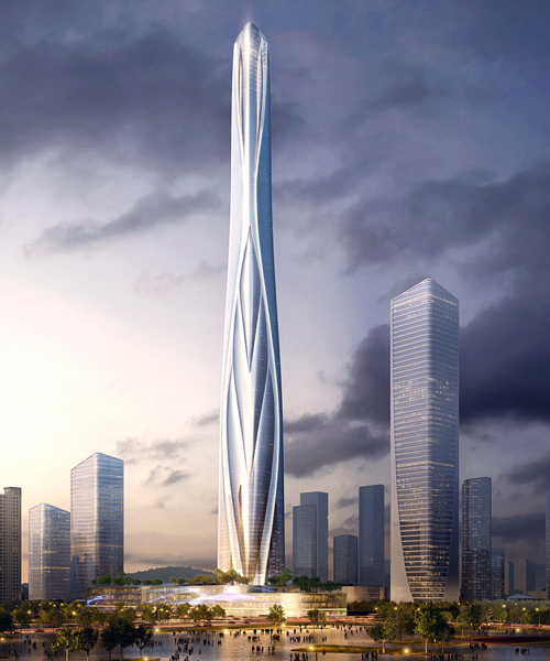 china's tallest building: AS+GG reveals plans for 700 meter skyscraper