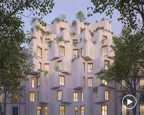 WY-TO creates undulating façade to represent music score for paris' studios laumière