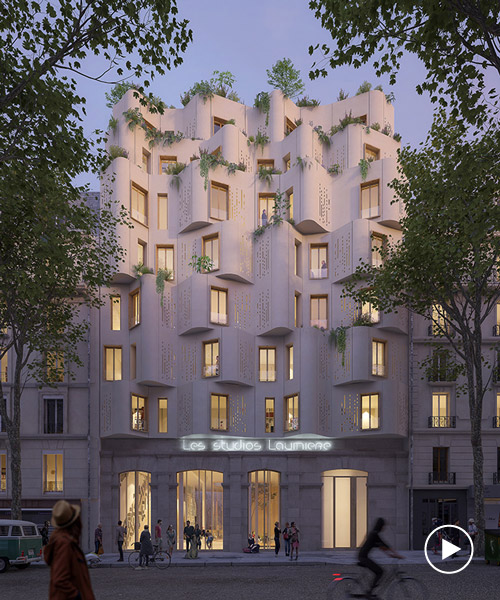 WY-TO creates undulating façade to represent music score for paris' studios laumière