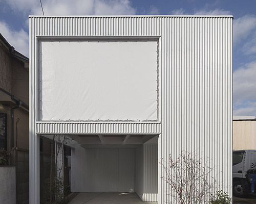 arbol design connects two family houses in tokyo with bauhaus-inspired garage