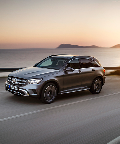 2020 mercedes-benz GLC defined by a more muscularly sculpted exterior