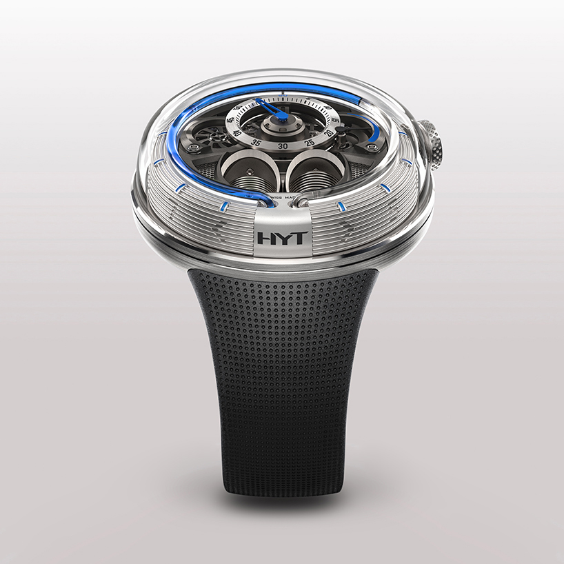 HYT H1.0 hydro mechanical watch places time in perpetual fluid motion