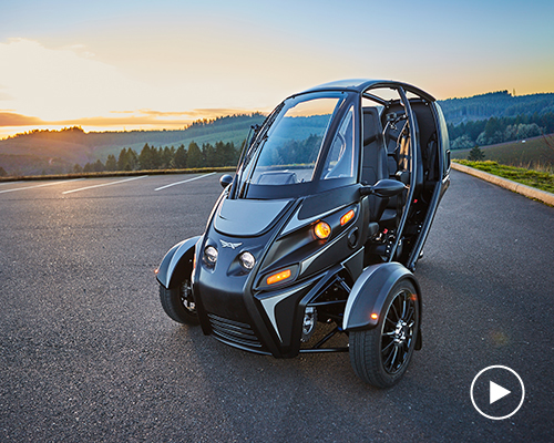 arcimoto unveils their three-wheeled, electric, fun-utility-vehicle