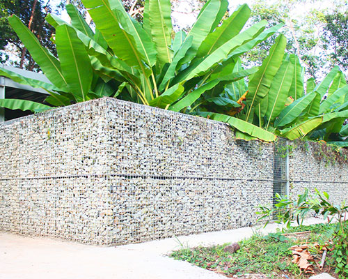 atelier cole constructs gabion walls to create bear sanctuary in vietnam jungle