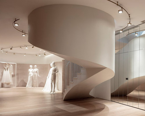 baranowitz & goldberg forms pastel curves for bridal boutique in tel-aviv