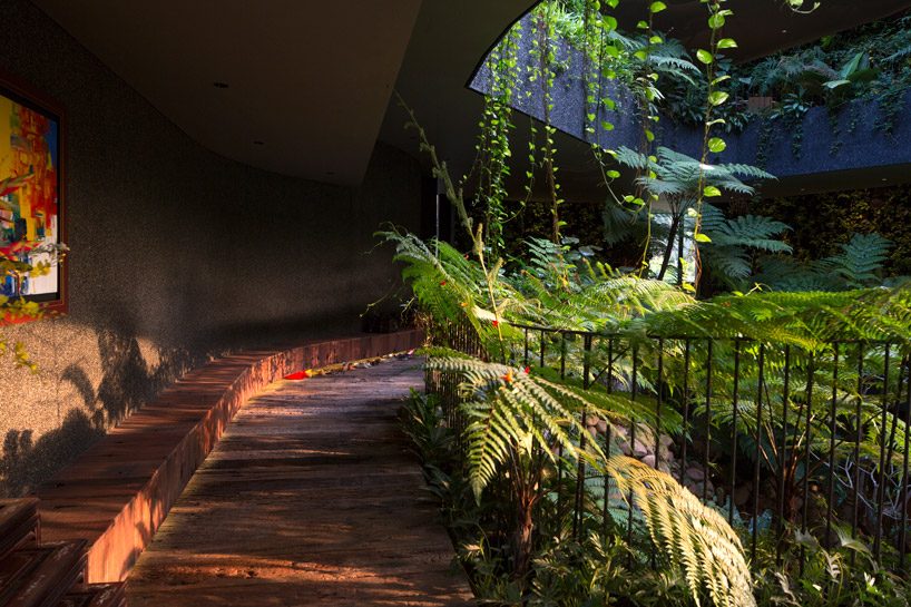 CHANG architects creates stepped garden on the roof of a house in singapore