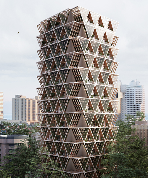 studio precht proposes high-rises of vertical farms and modular homes