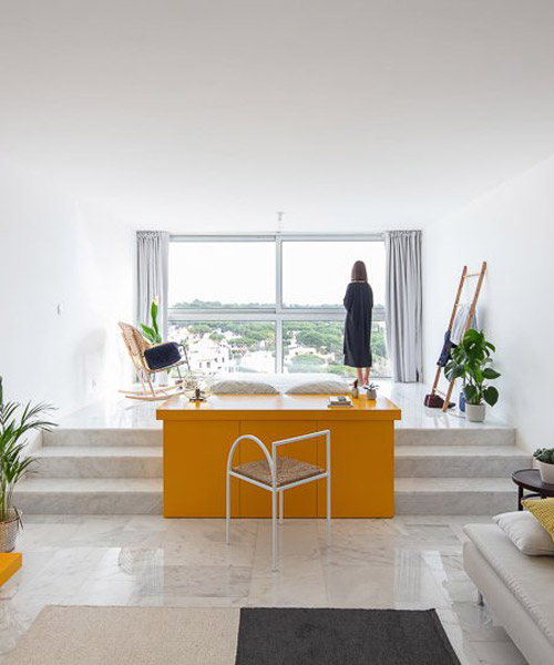 corpo atelier's apartment in vilamoura blurs the line between architecture and sculpture