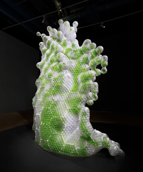 bio-digital sculptures by ecoLogicStudio and urban morphogenesis lab at centre pompidou