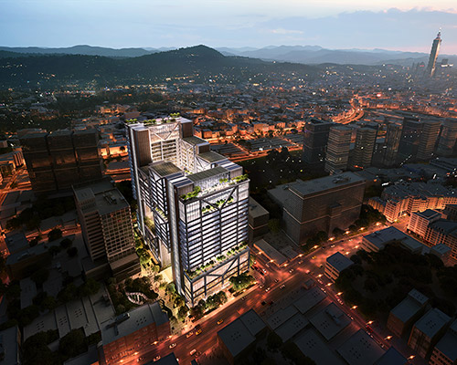 foster + partners receives planning approval for goldsun HQ in taipei