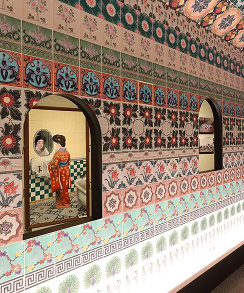GENETO studio's exhibition in tokoname explores the history of majolica tiles