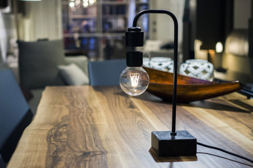 levia levitating marble lamp