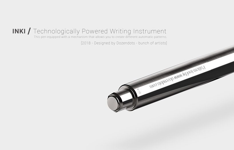 dozendots unveils the INKI motorized ballpoint pen with rapidly moving tip