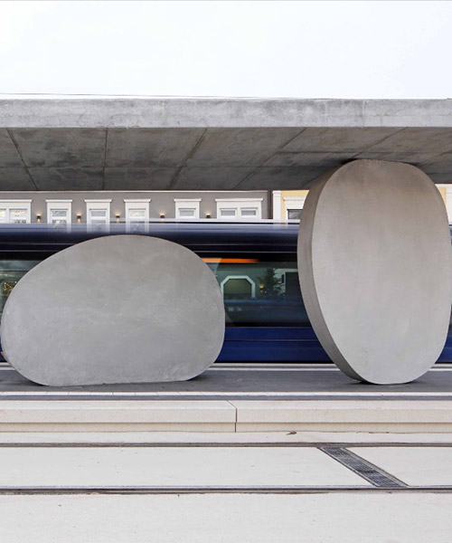 j. mayer h. erects sculptural concrete tram stop in kehl, germany
