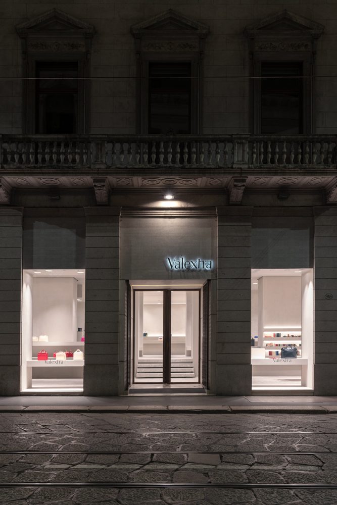 john pawson transforms valextra's milan store with monochromatic ...