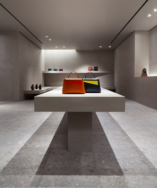 john pawson transforms valextra's milan store with monochromatic, gallery-like intervention