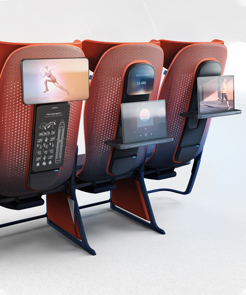 benjamin hubert unveils app-controlled seating concept for airbus