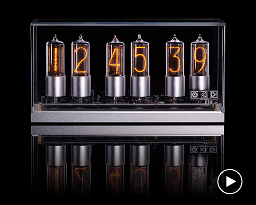 millclock revives the technology of the famed nixie tube and clock