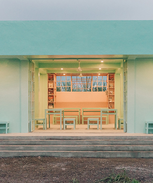 native narrative's third children's center in the philippines is realized in mint green