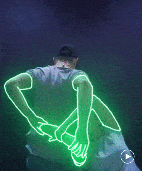 neon choreography: ofir shoham painstakingly transforms movies in after effects
