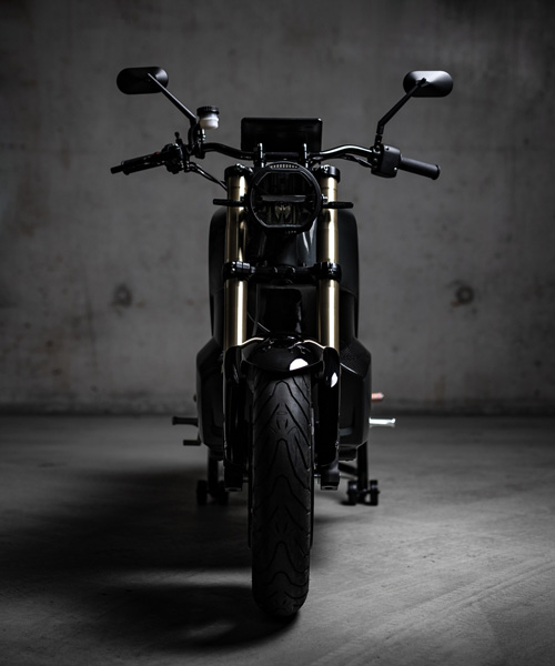 NXT motors unveils electric motorcycle with carbon fiber monocoque