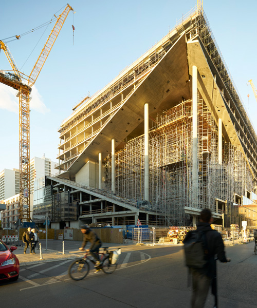 OMA-designed axel springer campus continues to take shape in berlin