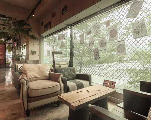PL interior design recycles materials to create hostel in taiwan