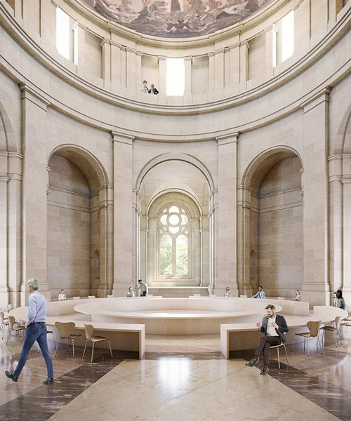 practica's proposal turns the monument to the fallen in pamplona, spain, into new city hall