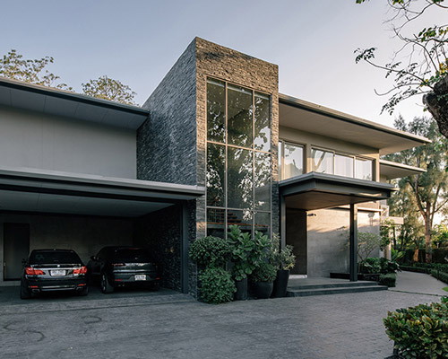 private house in bangkok by alkhemist architects draws from mid-century southern california style
