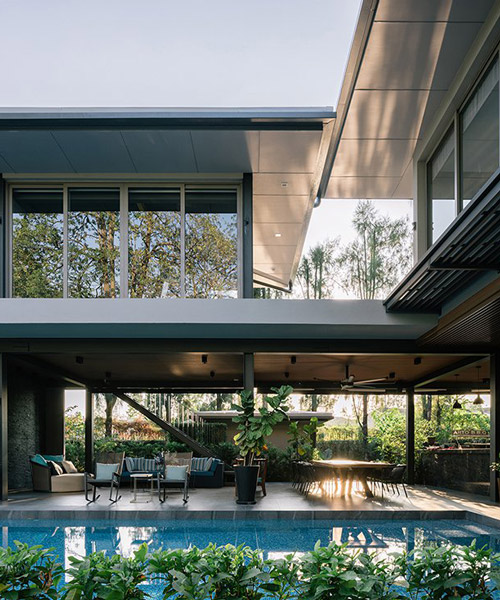 private house in bangkok by alkhemist architects draws from mid-century southern california style