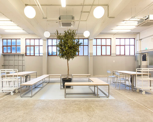studiomateriality redesigns old industrial building in athens into the HQ of a fashion distributor