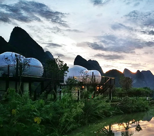 a transparent bubble to enjoy taiwanese nature by pl interior design