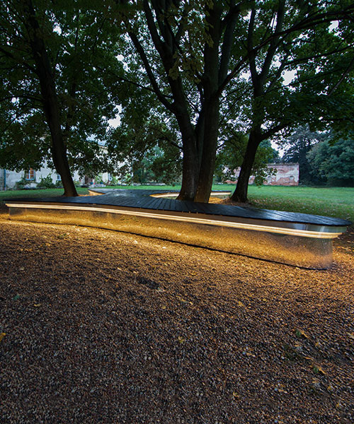 levitating theater in polish park combines visual and sensory arts