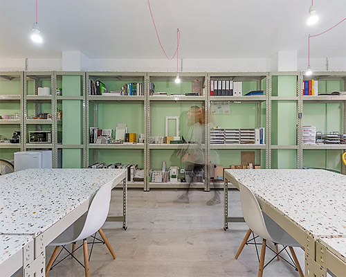 FFWD furnishes the new office in barcelona with terrazzo pieces