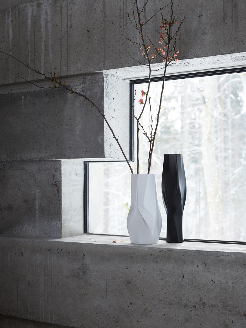 zaha hadid design applies its fluidity and dynamism into porcelain collections for rosenthal