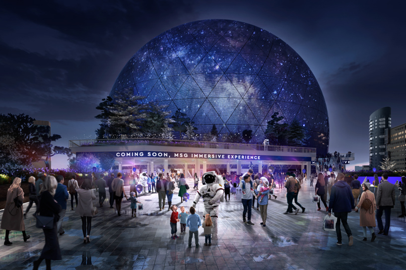 London S Proposed Msg Sphere Is Clad In A Skin Of Triangulated Led