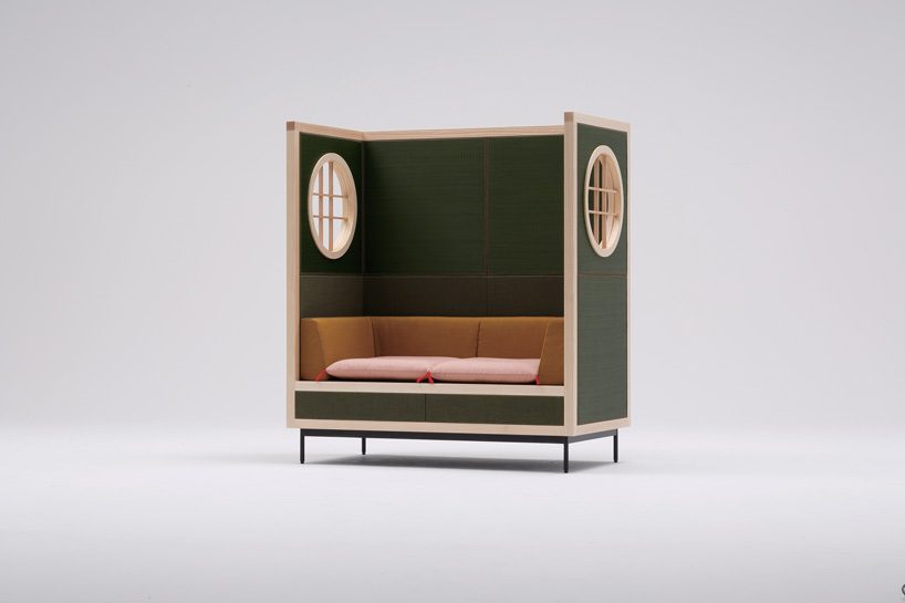 ADAL presents furniture collection in woven tatami fabric during