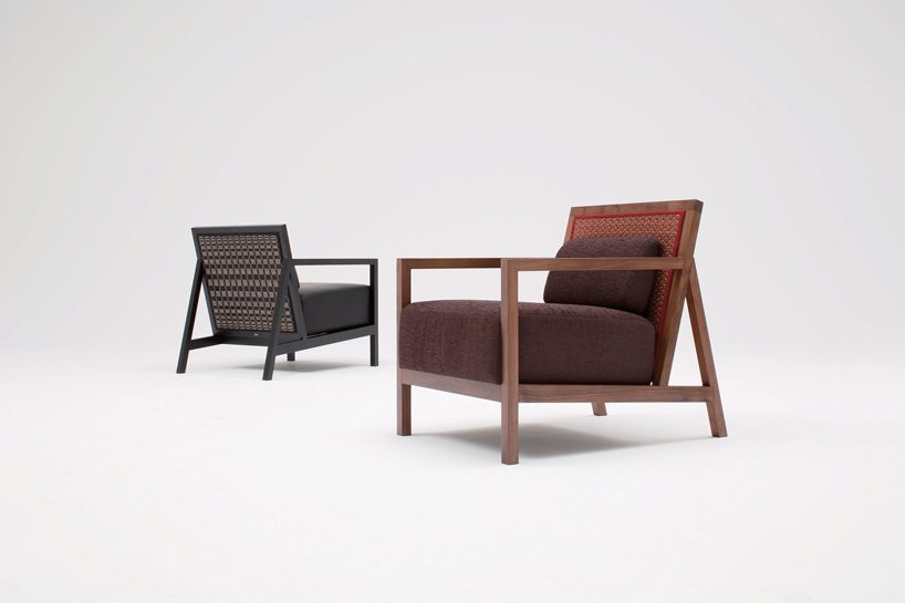 ADAL presents furniture collection in woven tatami fabric during