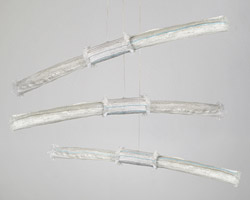 'RE_DE' is a lamp made from recycled fishing nets by andré teoman and ana rita pires