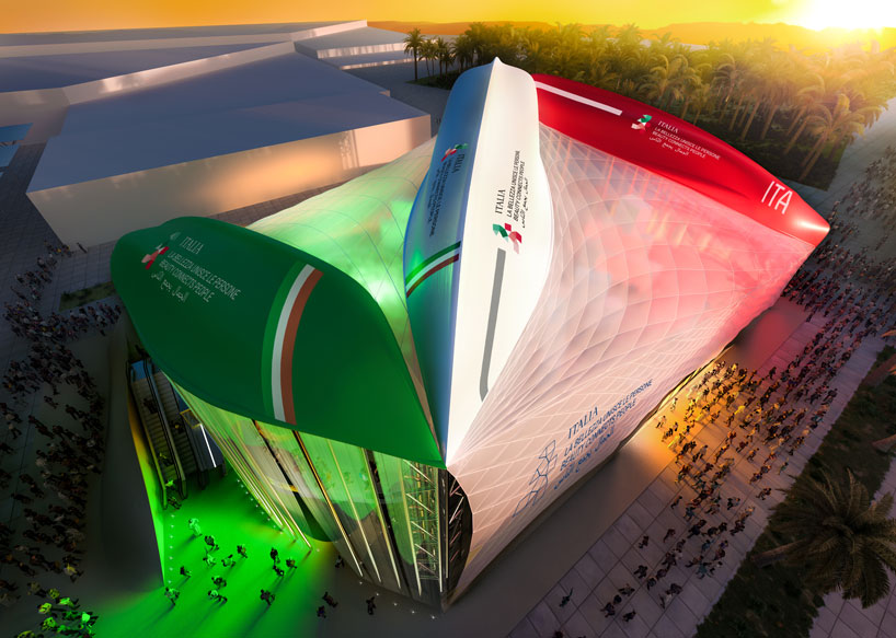 carlo ratti associati turns boats upside down to form roof of italian pavilion at expo dubai 2020